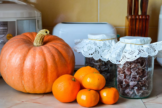 Тыква в яблочном соке, сушеная, маринованная