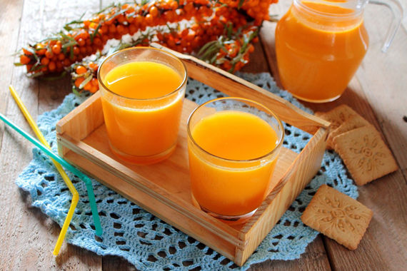 Сок, компот, пюре, желе и варенье из облепихи