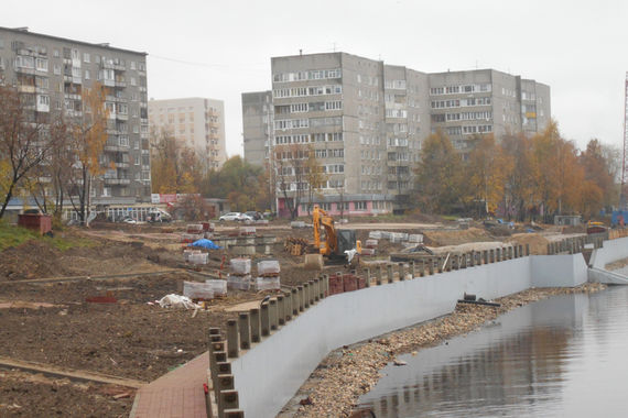 В Череповце благоустраивают еще один участок набережной