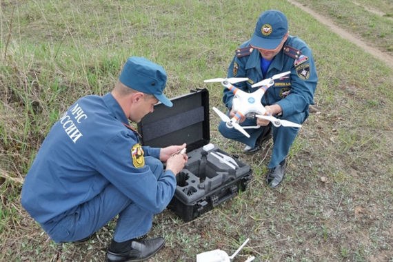 «Фантом» ведет разведку торфяных пожаров