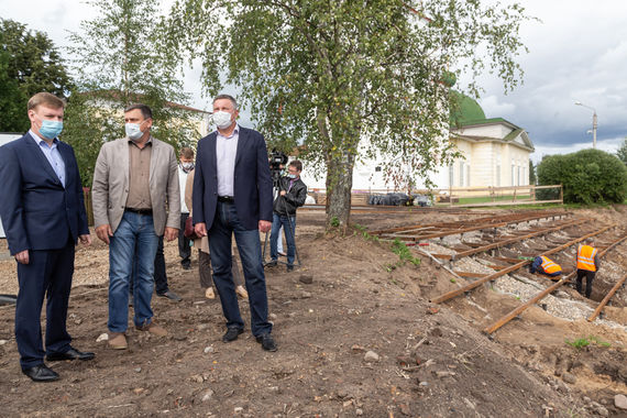 Обновленную набережную в Тотьме откроют до конца года
